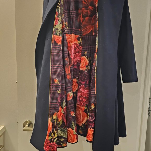Ted Baker 100% Wool Coat - Ted Size 4 - US 8 10 - Picture 8 of 11